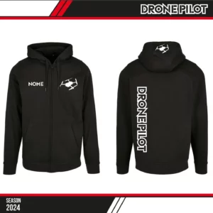 Felpa zip e capuccio drone pilot