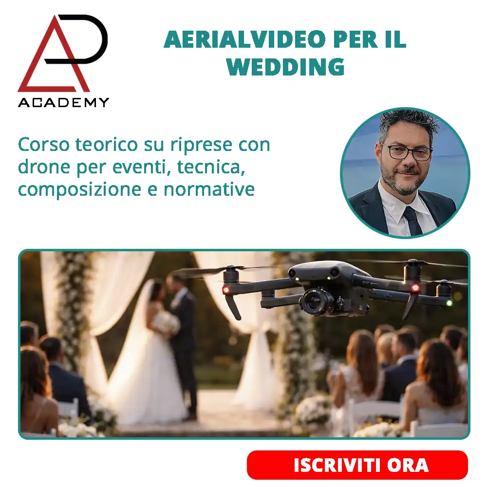CORSO DI AERIALVIDEO PER IL WEDDING